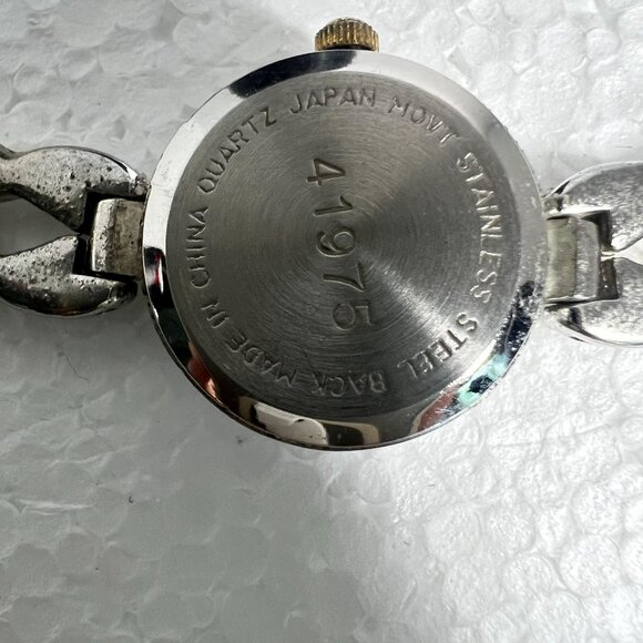 Vtg Rumours Womens Quartz Watch Stainless Steel Gold & Silver Tone Chain Band - Picture 4 of 7